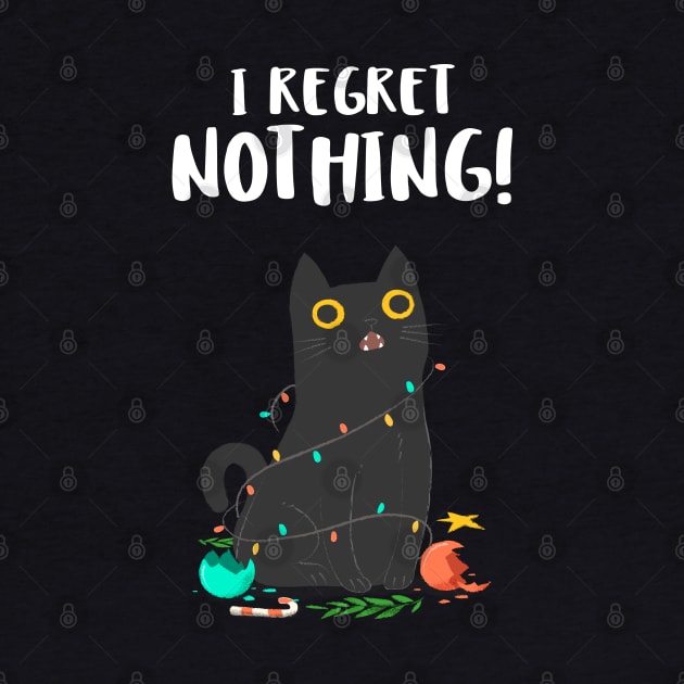 I regret nothing christmas cat by MadeBySerif